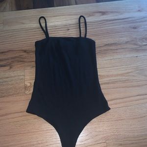 Black basic bodysuit